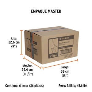 Probador de circuitos de corriente directa 20 cm, Truper