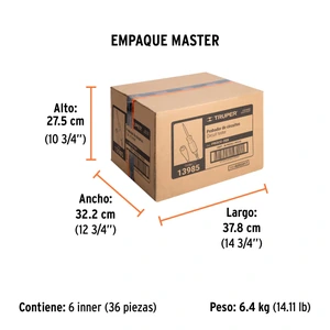 Truper Probador de circuitos de corriente directa 20 cm, c/caimán