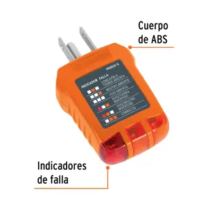 Probador de tomacorriente, corriente alterna, Truper