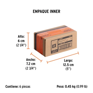 Estuche con 5 puntas cruz PH2 muro de yeso largo 1
