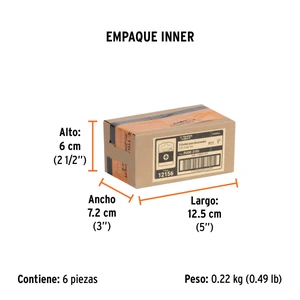 Estuche con 5 puntas pozidriv PZ1 largo 1