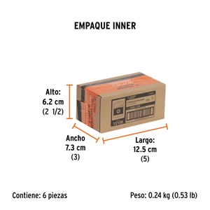 Estuche con 5 puntas pozidriv PZ2 largo 1