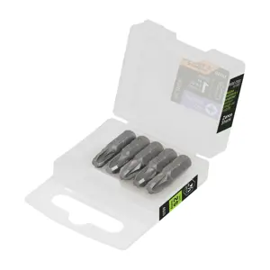 12159 / PUDE-2103 Estuche con 5 puntas pozidriv PZ3 largo 1