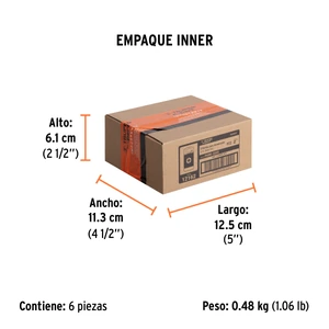 Estuche con 5 puntas pozidriv PZ2 largo 2