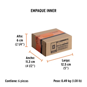 Estuche con 5 puntas planas de 9/32