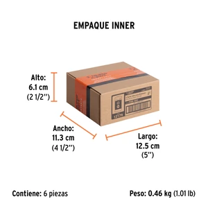 Estuche con 5 puntas dobles PH2 y 9/32