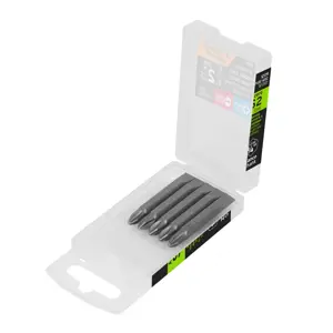 12179 / PUDE-4202 Estuche con 5 puntas dobles PH2 y 9/32