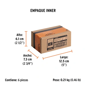 Estuche con 5 puntas torx T8 largo 1