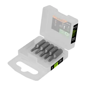 12198 / PUDE-5115 Estuche con 5 puntas torx T15 largo 1