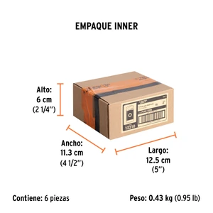 Estuche con 5 puntas torx T8 largo 2