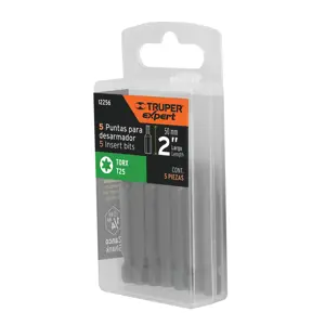 12256 / PUDE-5225 Estuche con 5 puntas torx T25 largo 2