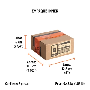 Estuche con 5 puntas torx T25 largo 2