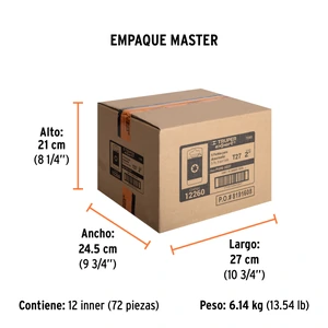 Estuche con 5 puntas torx T27 largo 2
