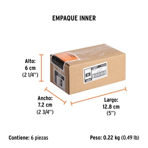 Estuche con 5 puntas torx T10 con seguro largo 1