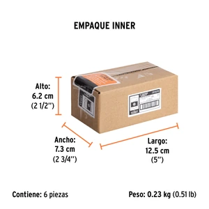 Estuche con 5 puntas torx T25 con seguro largo 1