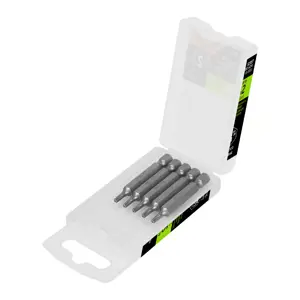 12357 / PUDE-6210 Estuche con 5 puntas torx T10 con seguro largo 2