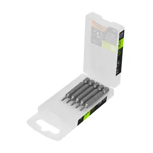 12400 / PUDE-6225 Estuche con 5 puntas torx T25 con seguro largo 2