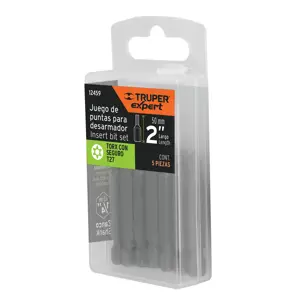 12459 / PUDE-6227 Estuche con 5 puntas torx T27 con seguro largo 2