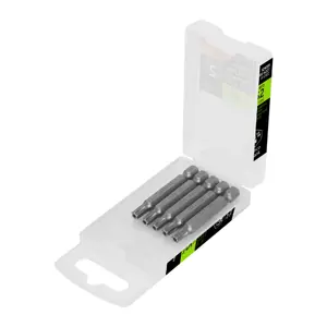 12459 / PUDE-6227 Estuche con 5 puntas torx T27 con seguro largo 2