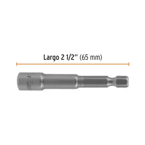 Estuche con 5 dados magnéticos de 6 mm largo 2-1/2