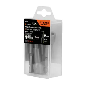 Estuche con 5 dados magnéticos de 10 mm largo 2-1/2