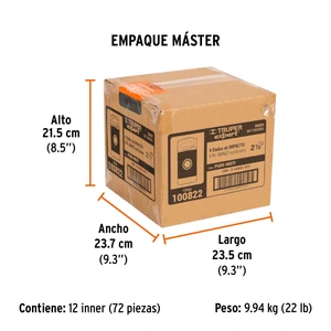 Expert Estuche con 4 dados magnéticos de impacto 3/8