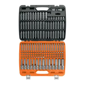 Truper Jgo profesional de puntas y dados con punta p/mécanica 150pz