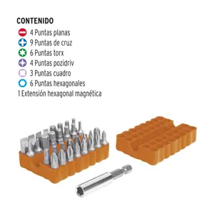 17788 / PUN-33 Truper Juego de puntas mixtas 1