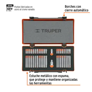 Truper Juego 42 puntas 1/2