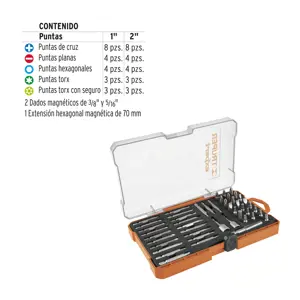 11895 / PUN-47X Juego de 47 puntas mixtas largos 1