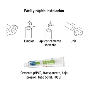 Tubo de 3 m de PVC de 1/2