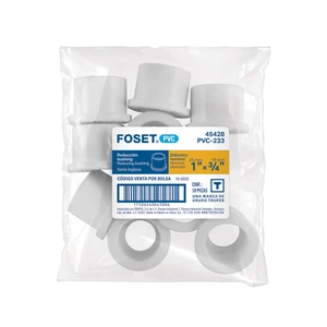 Reducción bushing de PVC 1x 3/4