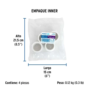 Reducción bushing de PVC 1-1/2 x 1-1/4