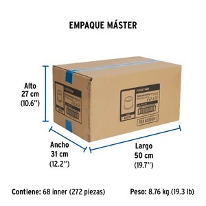 Reducción bushing de PVC 1-1/2 x 1-1/4