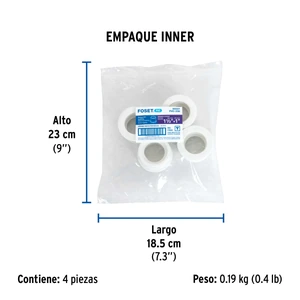 Reducción bushing de PVC 1-1/2 x 1