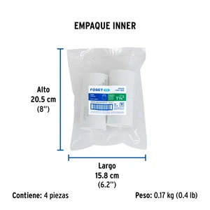 Cople de PVC cédula 40 de 1-1/4