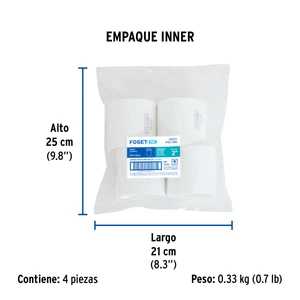 Cople de PVC cédula 40 de 2