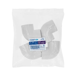 Codo 90° de PVC de 1-1/2