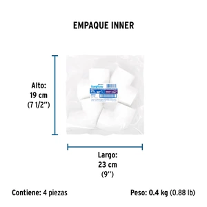 Codo 90° de PVC de 1-1/2