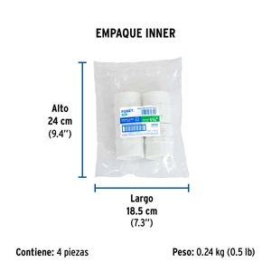 Adaptador hembra de PVC 1-1/4