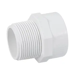 Adaptador macho de PVC de 1-1/4