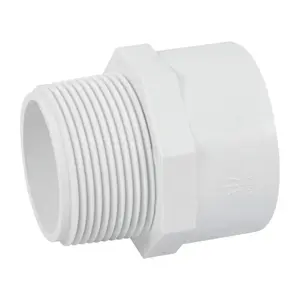 45546 / PVC-615 Adaptador macho de PVC de 1-1/2