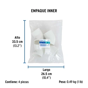 Codo 45° de PVC de 2