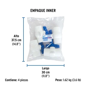 Válvula de esfera de PVC 1 1/2