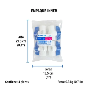 Válvula de esfera de PVC 1/2
