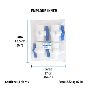 Válvula esfera de PVC 2