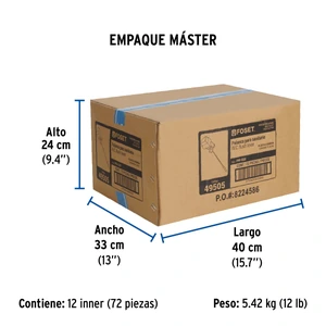 Botón de plástico para WC, Foset