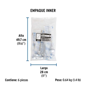 Palanca lateral cromada para WC, Foset