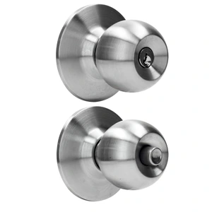 Prolok-19POP / 19POP Pomo cilíndrico bola para constructora función recámara, acero inoxidable, llave std, caja Prolok