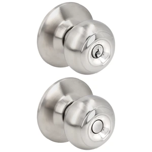 Prolok-22POP / 22POP Pomo cilíndrico ovalado función entrada, acero inoxidable, llave estándar, blíster Prolok